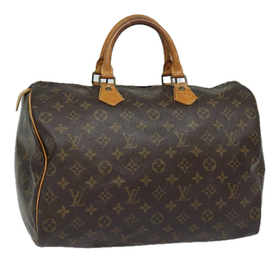 LOUIS VUITTON Monogram Speedy 35 Hand Bag M41524 LV 82795