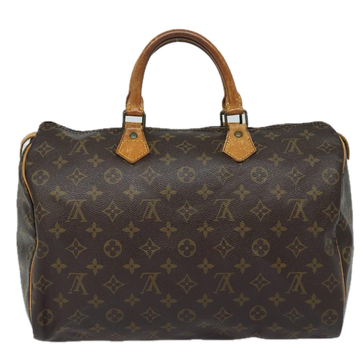 LOUIS VUITTON Monogram Speedy 35 Hand Bag M41524 LV 82795