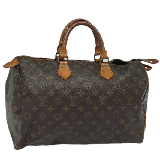 LOUIS VUITTON Monogram Speedy 35 Hand Bag M41524 LV 82799