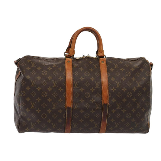 LOUIS VUITTON Monogram Keepall Bandouliere 50 Boston Bag M41416 LV 82809