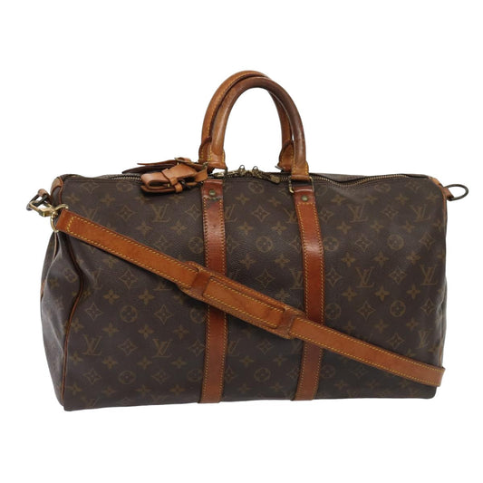 LOUIS VUITTON Monogram Keepall Bandouliere 45 Boston Bag M41418 LV 82812