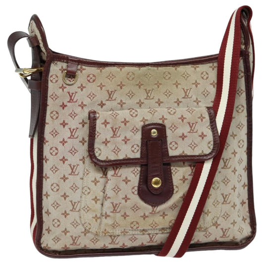 LOUIS VUITTON Monogram Mini Besace Mary Kate Bag Red M92321 LV 82835