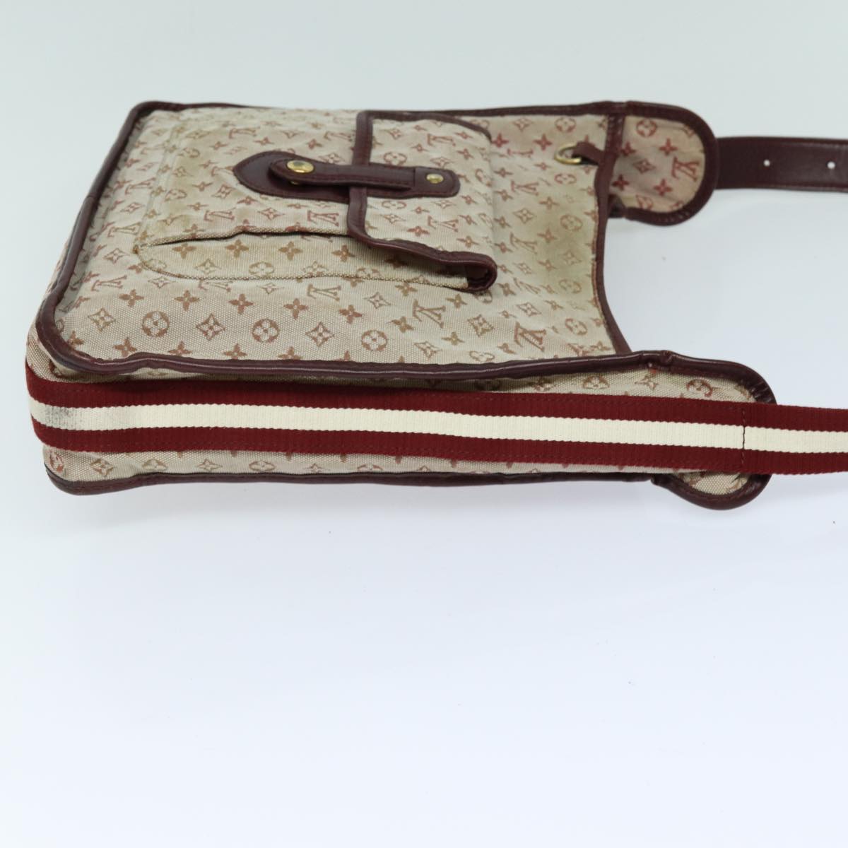 LOUIS VUITTON Monogram Mini Besace Mary Kate Bag Red M92321 LV 82835