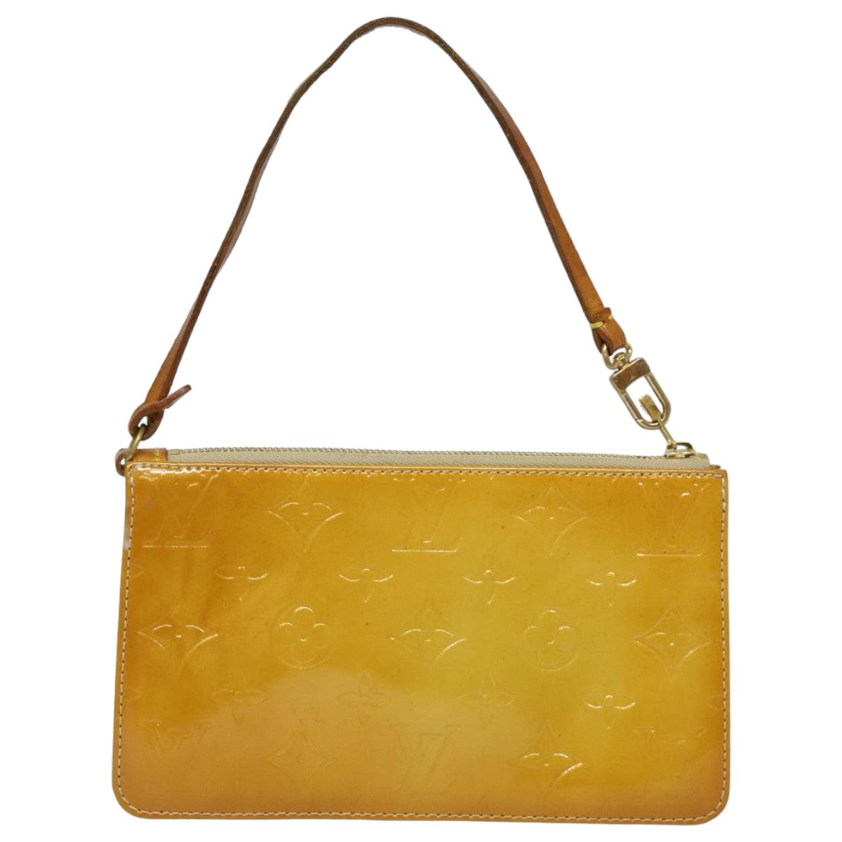 LOUIS VUITTON Monogram Vernis Lexington Accessory Pouch Beige M91010 82854