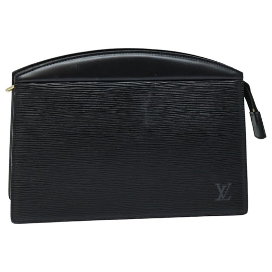 LOUIS VUITTON Epi Trousse Crete Pouch Black M48402 LV 82862