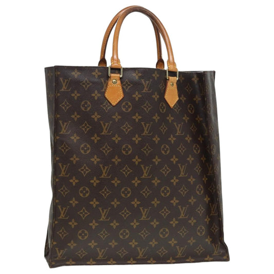 LOUIS VUITTON Monogram Sac Plat Hand Bag M51140 LV 82902
