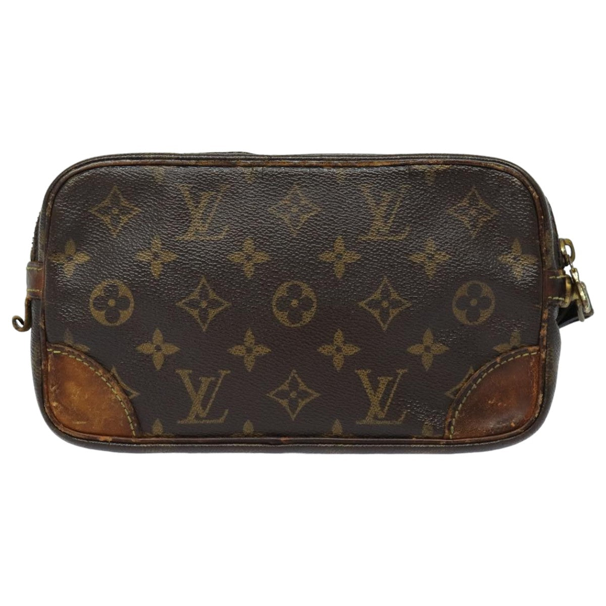 LOUIS VUITTON Monogram Marly Dragonne PM Clutch Bag M51827 LV 82903