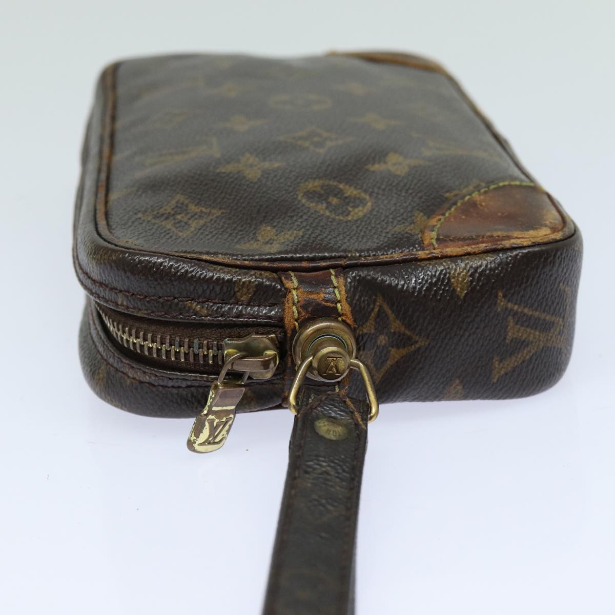 LOUIS VUITTON Monogram Marly Dragonne PM Clutch Bag M51827 LV 82903