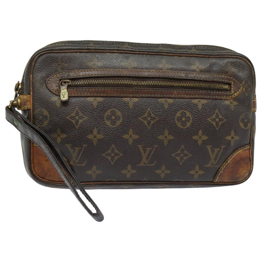 LOUIS VUITTON Monogram Marly Dragonne GM Clutch Bag M51825 LV 82905