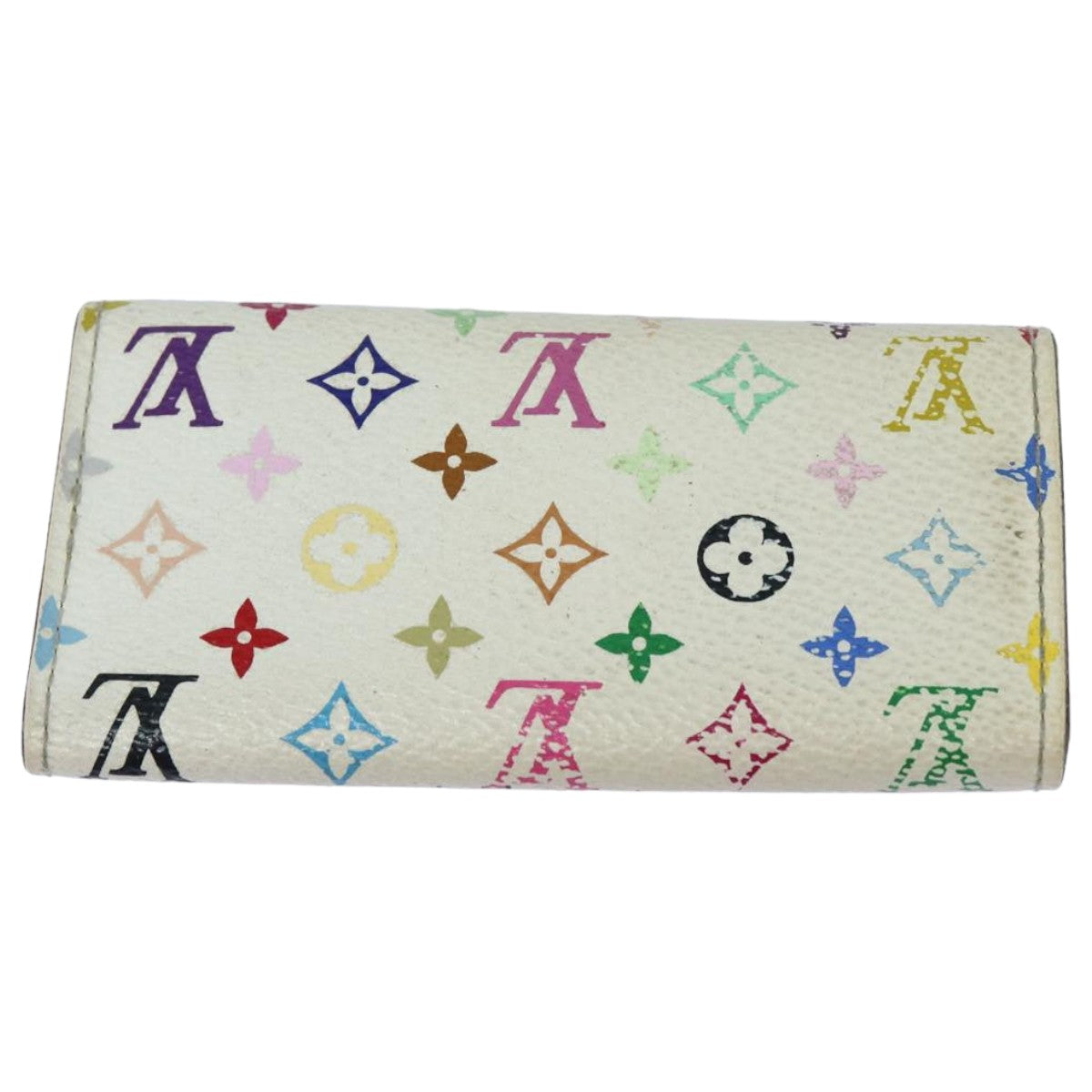 LOUIS VUITTON Monogram Multicolor Multi Cles 4 Keys Case White M60043 82906