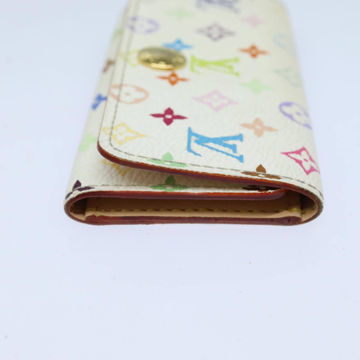 LOUIS VUITTON Monogram Multicolor Multi Cles 4 Keys Case White M60043 82906