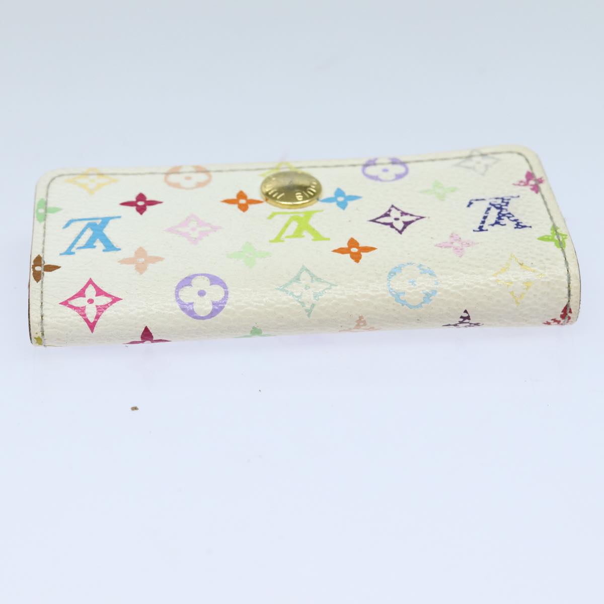 LOUIS VUITTON Monogram Multicolor Multi Cles 4 Keys Case White M60043 82906