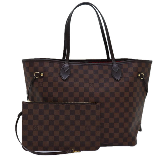 LOUIS VUITTON Damier Ebene Neverfull MM Tote Bag N51105 LV 82932A