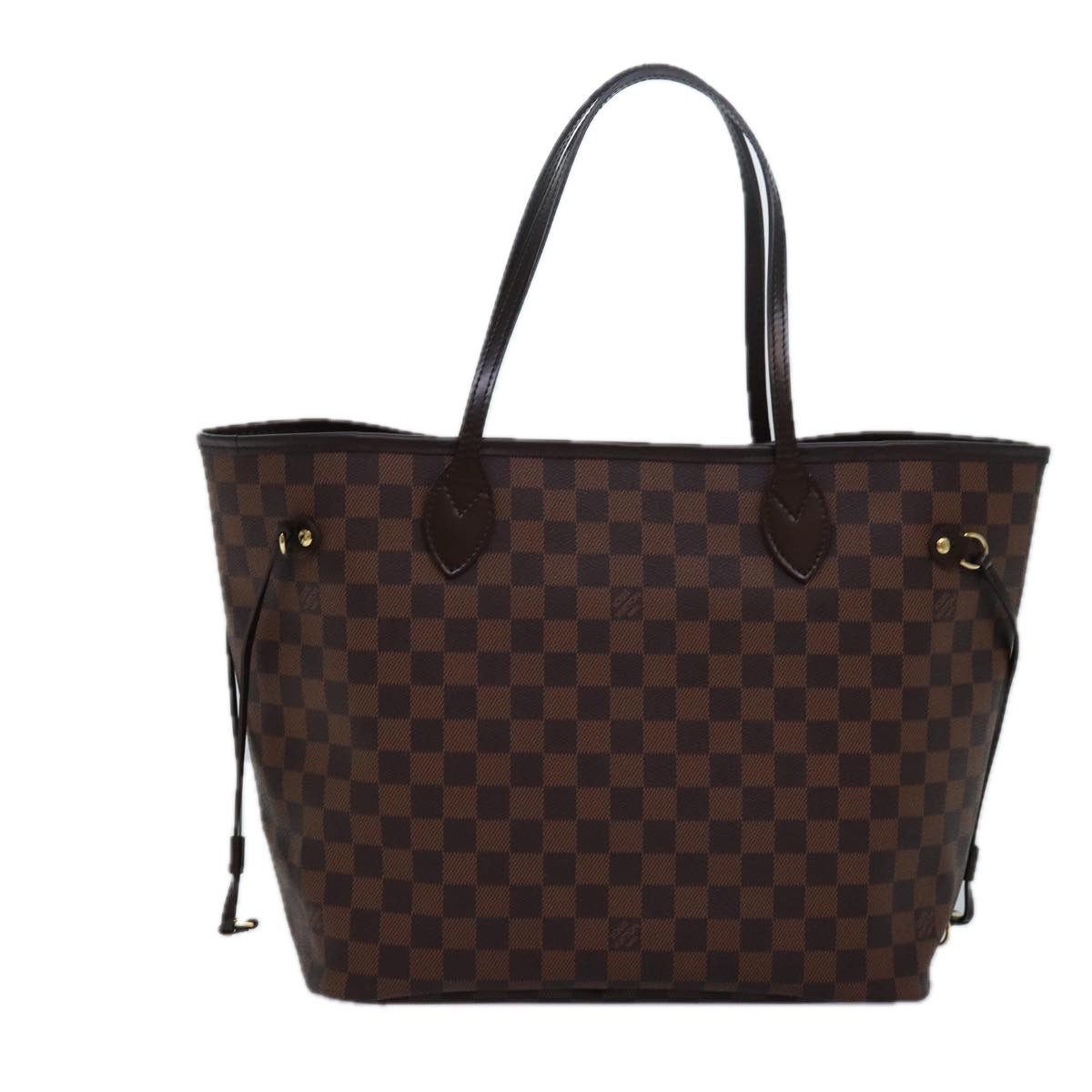 LOUIS VUITTON Damier Ebene Neverfull MM Tote Bag N51105 LV 82932A