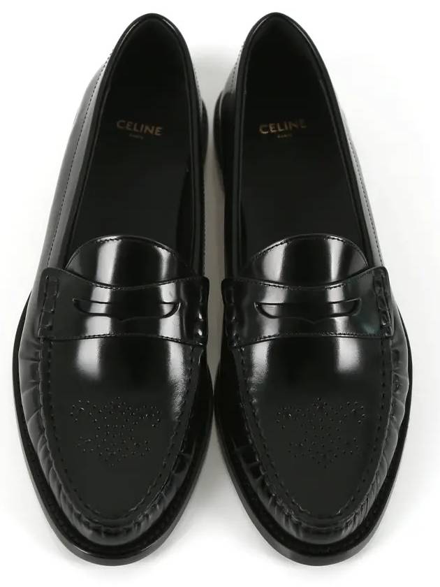 CELINE Vivienne Polished Bull Loafers Black