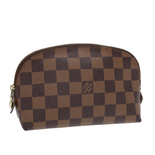 LOUIS VUITTON Damier Ebene Pochette Cosmetic PM Pouch N47516 LV 82976