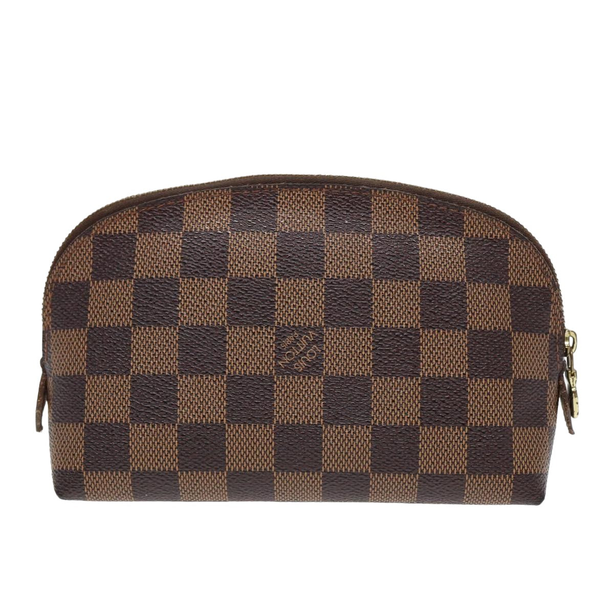 LOUIS VUITTON Damier Ebene Pochette Cosmetic PM Pouch N47516 LV 82976