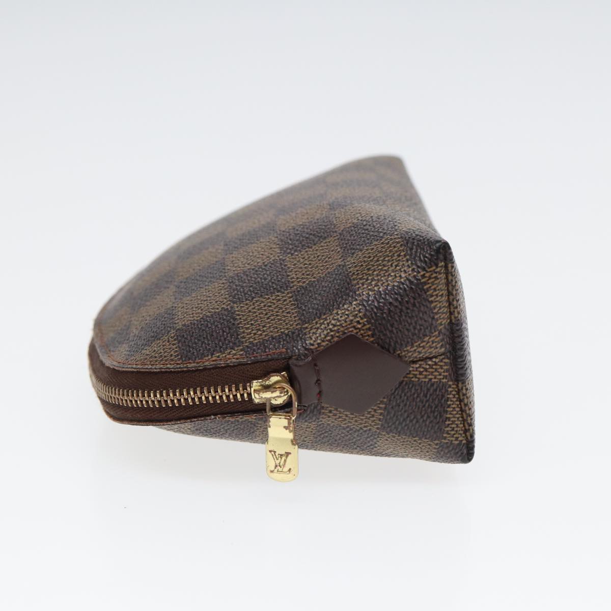 LOUIS VUITTON Damier Ebene Pochette Cosmetic PM Pouch N47516 LV 82977