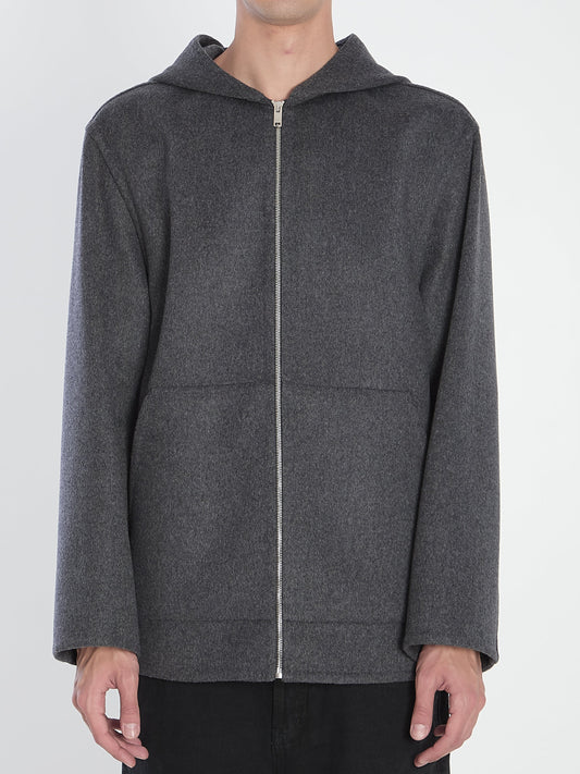 BOTTEGA VENETA Hooded Double Face Wool Blouson - Size 48