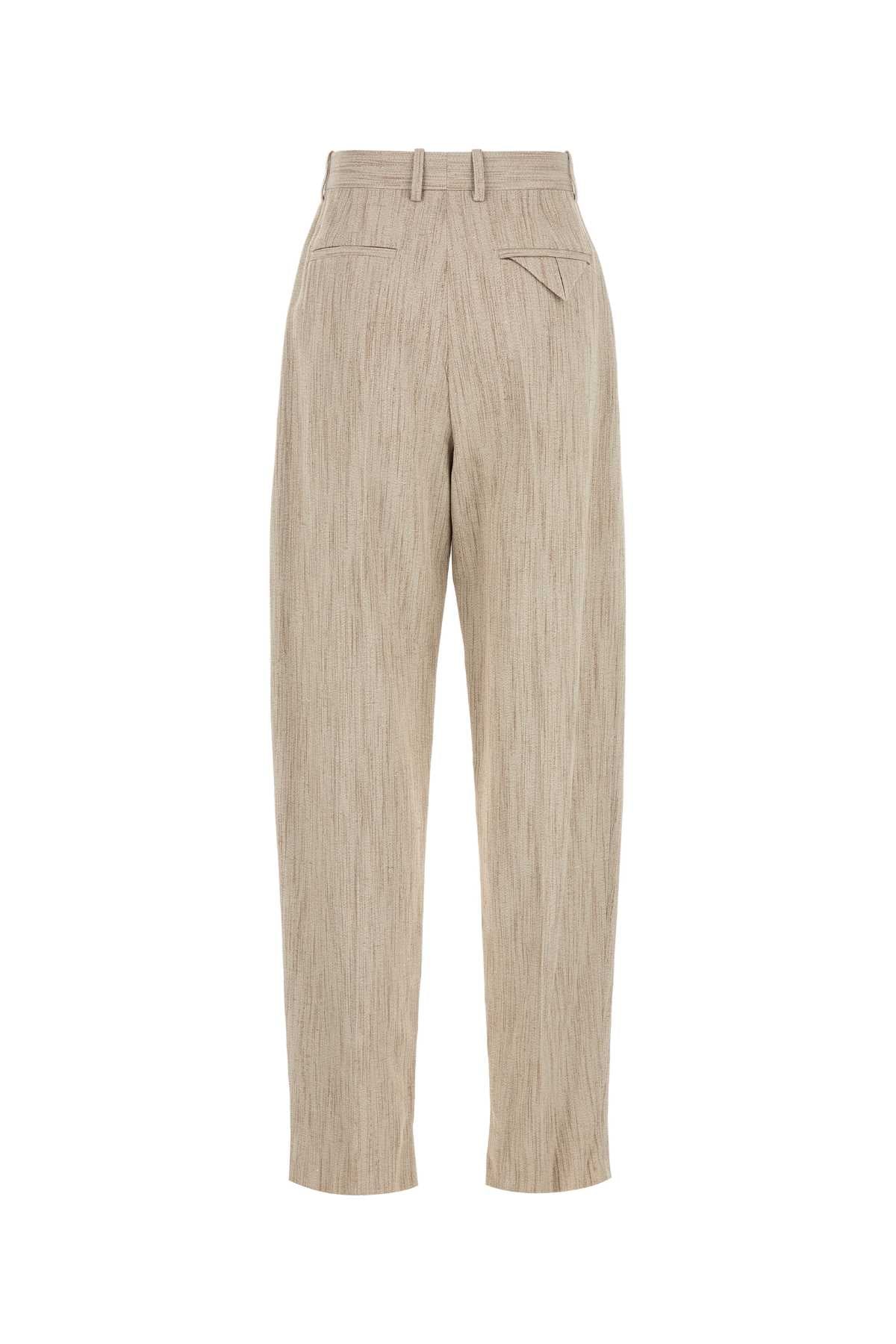 BOTTEGA VENETA Viscose Blend Pant with Knot Button Detail