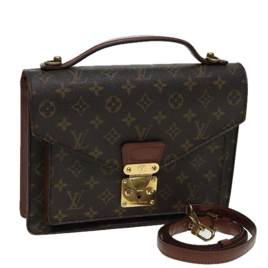 LOUIS VUITTON Monogram Monceau 28 Hand Bag 2way M51185 LV 83013