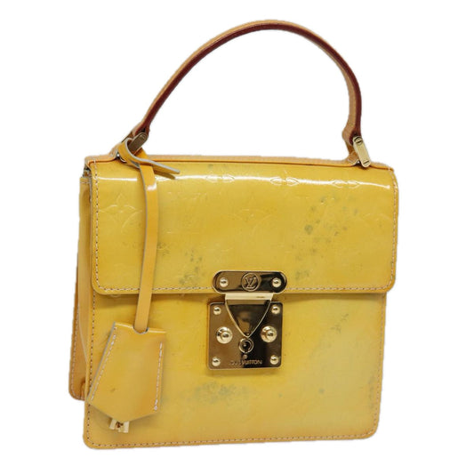 LOUIS VUITTON Monogram Vernis Spring street Hand Bag Gris M91029 LV 83020