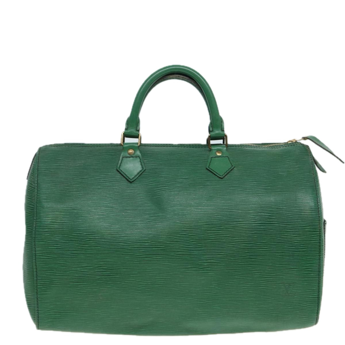 LOUIS VUITTON Epi Speedy 35 Hand Bag Borneo Green M42994 LV 83023