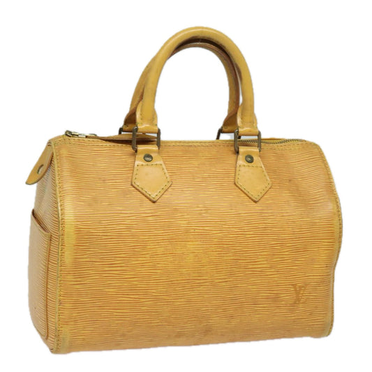 LOUIS VUITTON Epi Speedy 25 Hand Bag Tassili Yellow M43019 LV 83026