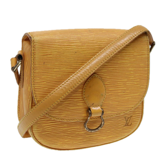 LOUIS VUITTON Epi Saint Cloud PM Shoulder Bag Yellow M52219 LV 83031