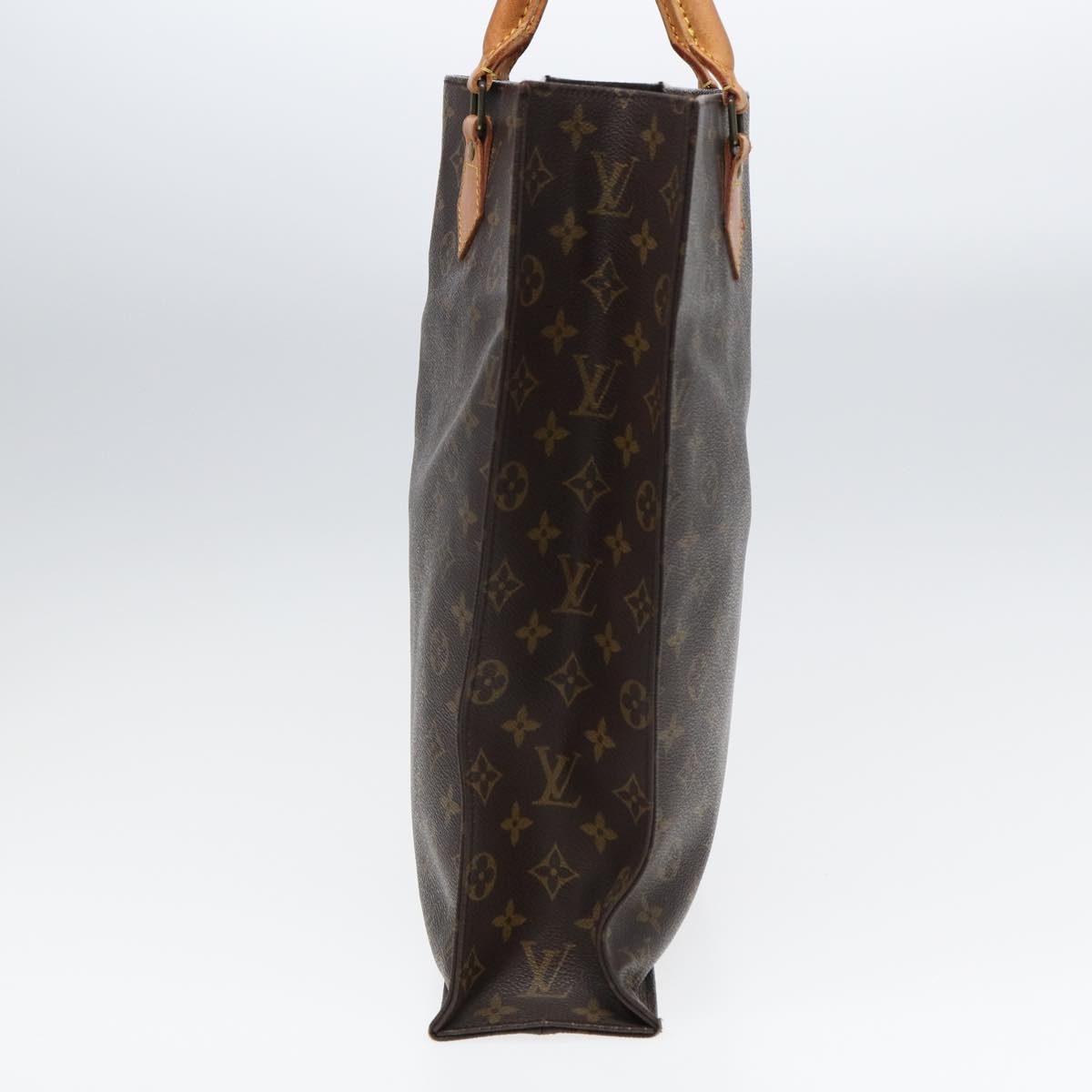 LOUIS VUITTON Monogram Sac Plat Hand Bag M51140 LV 83048