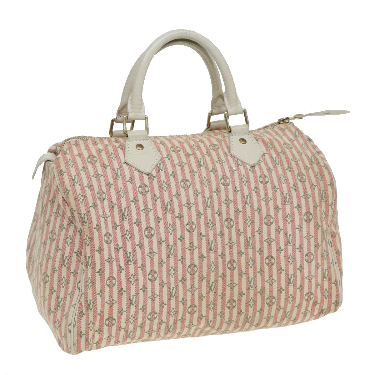 LOUIS VUITTON Monogram Mini Lin Croisette Speedy 30 Bag Pink M95501 83068