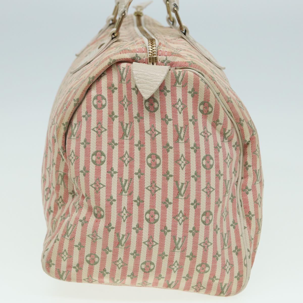 LOUIS VUITTON Monogram Mini Lin Croisette Speedy 30 Bag Pink M95501 83068