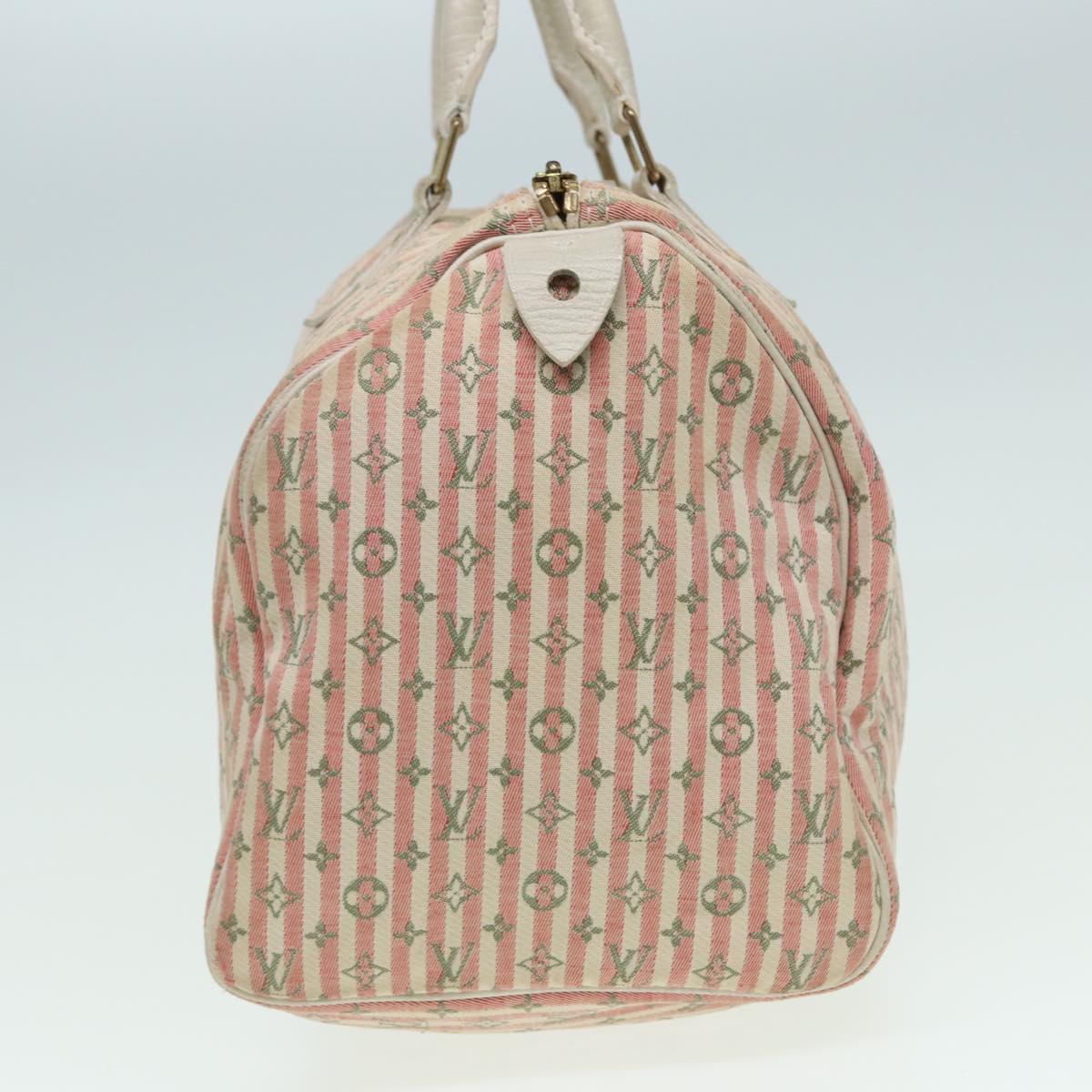 LOUIS VUITTON Monogram Mini Lin Croisette Speedy 30 Bag Pink M95501 83068