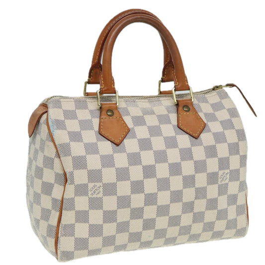 LOUIS VUITTON Damier Azur Speedy 25 Hand Bag N41534 LV 83072