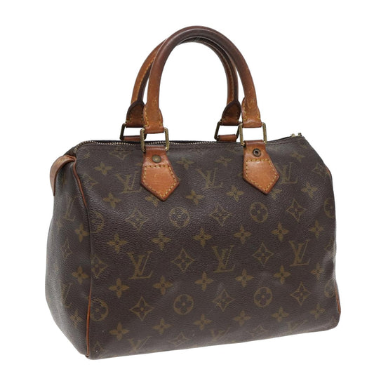 LOUIS VUITTON Monogram Speedy 25 Hand Bag M41528 LV 83076