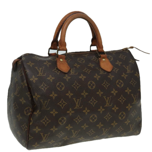 LOUIS VUITTON Monogram Speedy 30 Hand Bag M41526 LV 83077