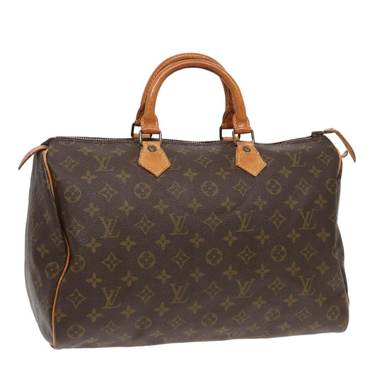 LOUIS VUITTON Monogram Speedy 35 Hand Bag M41524 LV 83080