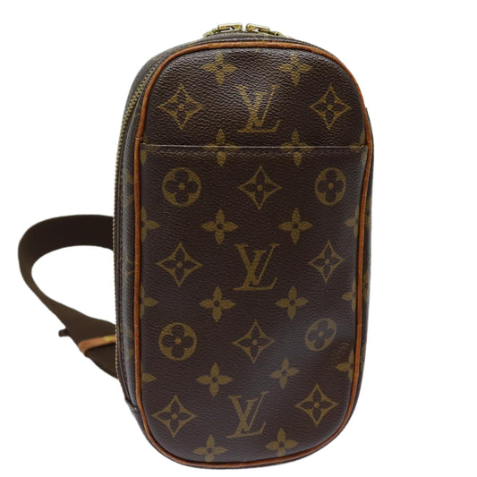 LOUIS VUITTON Monogram Pochette Gange Shoulder Bag M51870 LV 83095