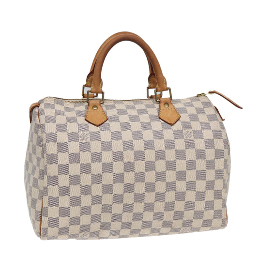 LOUIS VUITTON Damier Azur Speedy 30 Hand Bag N41533 LV 83106