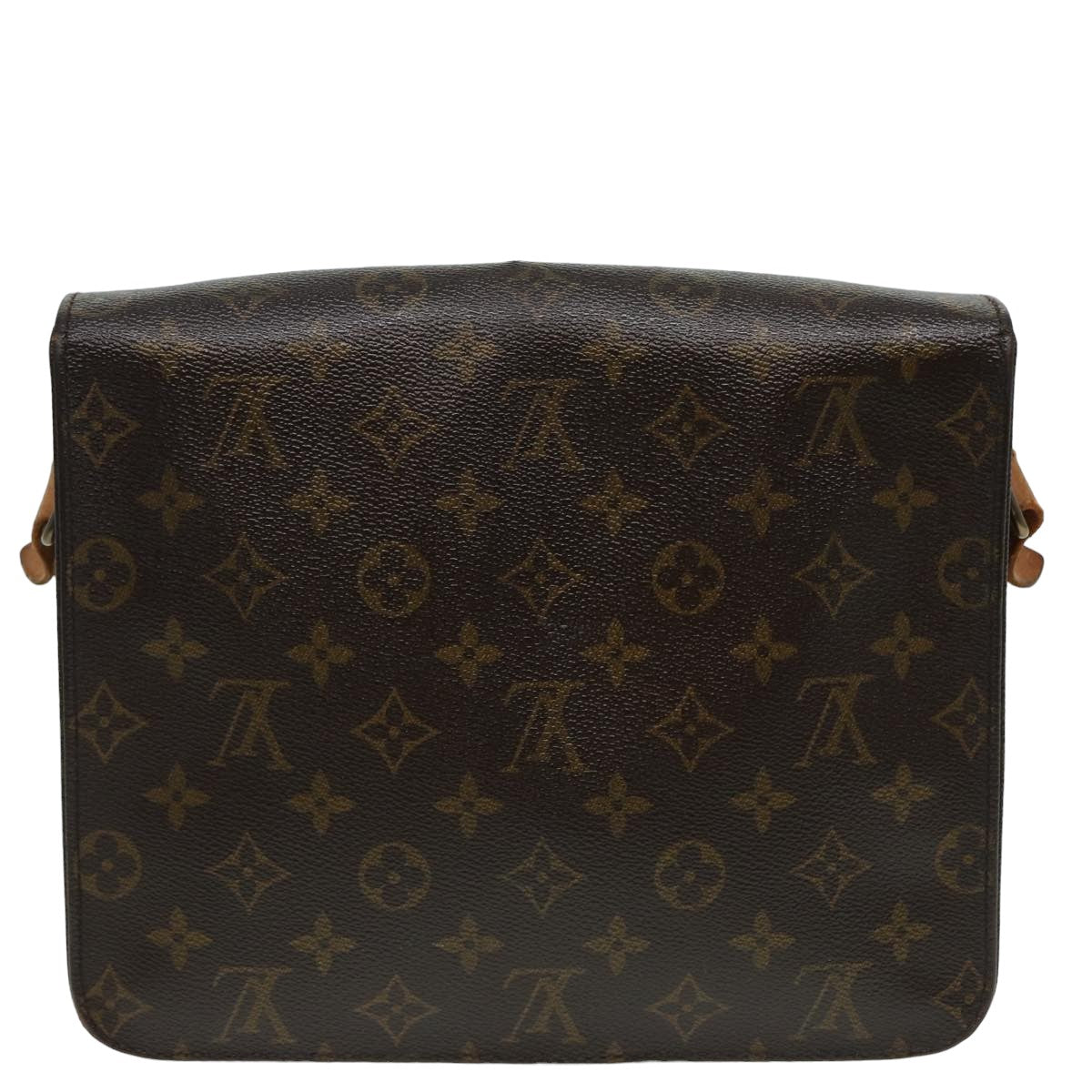 LOUIS VUITTON Monogram Cartouchiere MM Shoulder Bag M51253 LV 83116