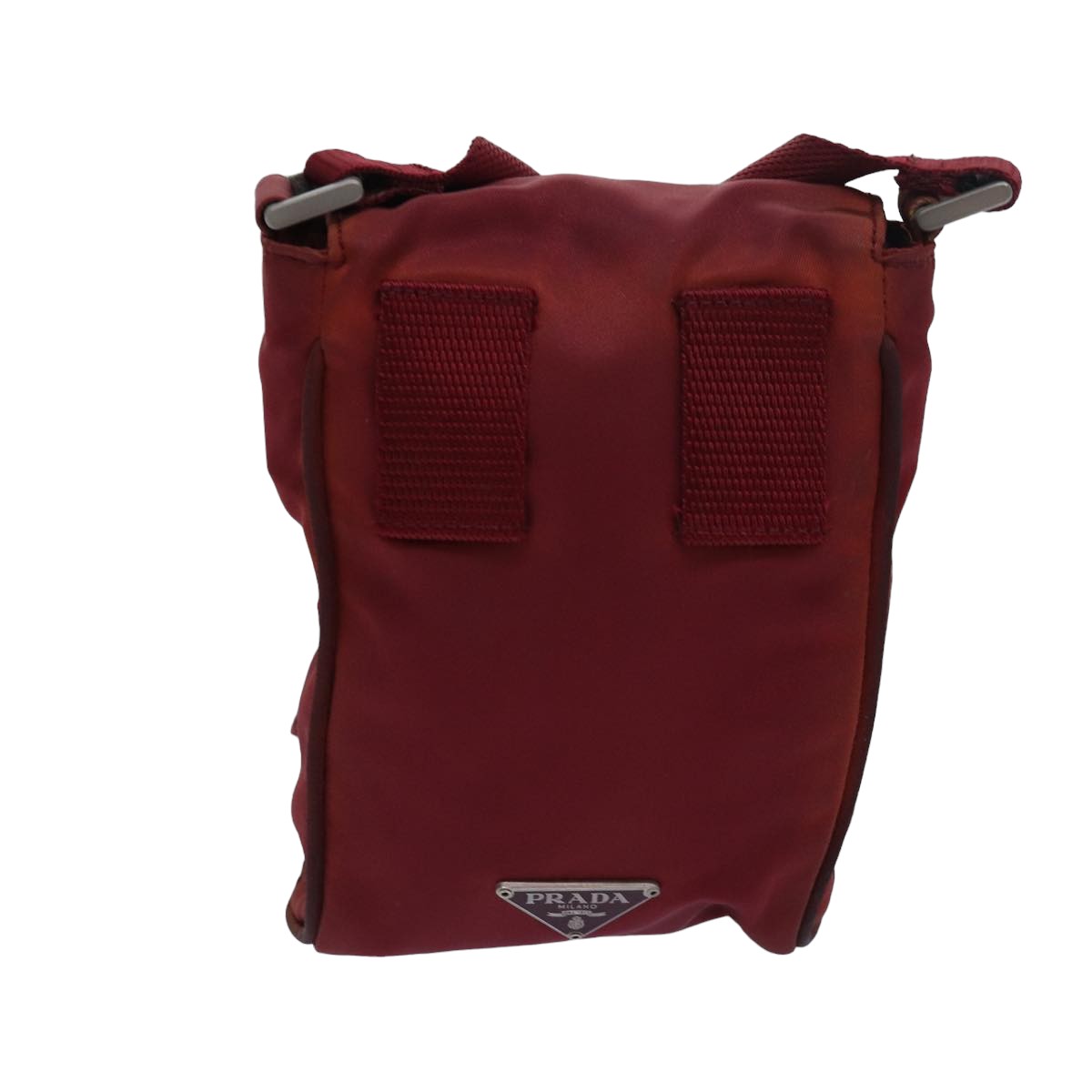 PRADA Shoulder Bag Nylon Red  83166