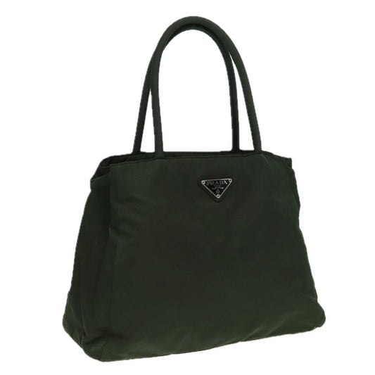 PRADA Hand Bag Nylon Khaki  83225