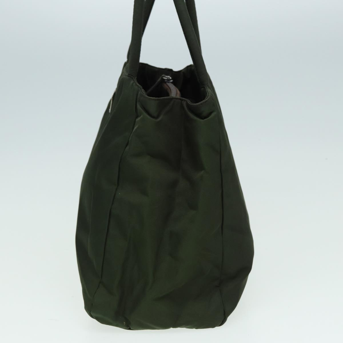 PRADA Hand Bag Nylon Khaki  83225