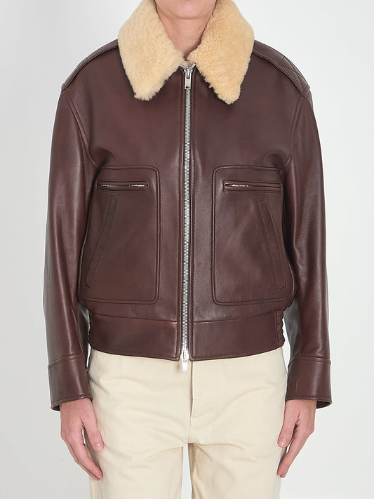 BOTTEGA VENETA Nappa Shearling Blouson Jacket for Women
