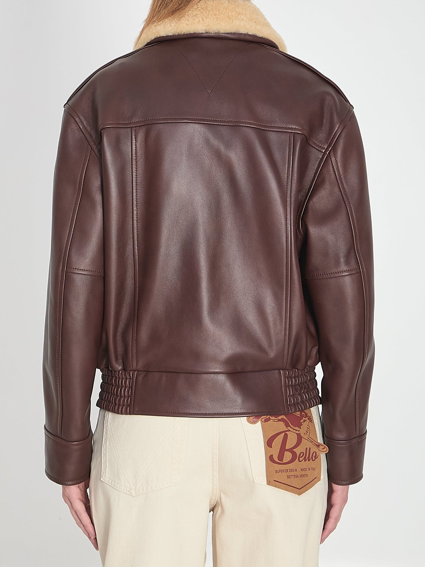 BOTTEGA VENETA Nappa Shearling Blouson Jacket for Women
