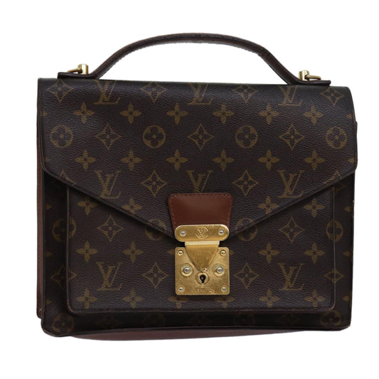 LOUIS VUITTON Monogram Monceau 28 Hand Bag 2way M51185 LV 83308