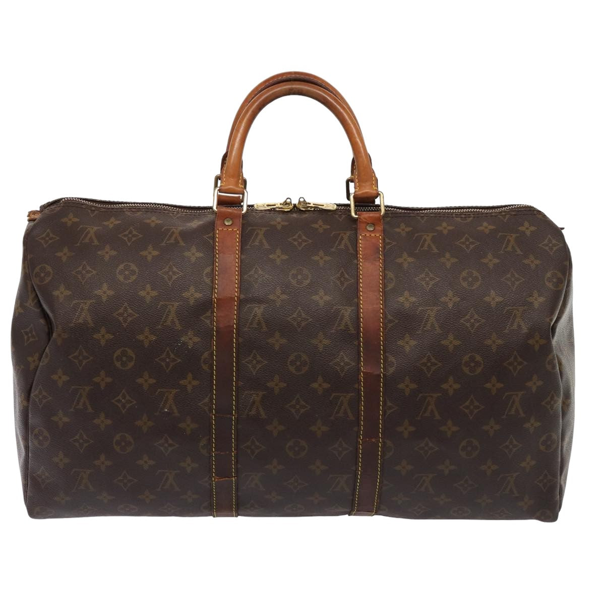 LOUIS VUITTON Monogram Keepall 50 Boston Bag M41426 LV 83331