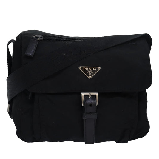PRADA Shoulder Bag Nylon Black  83389