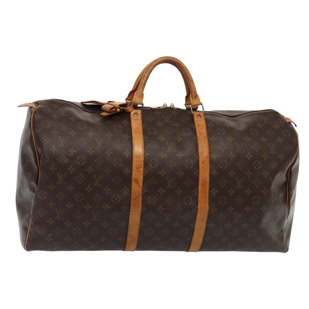 LOUIS VUITTON Monogram Keepall 60 Boston Bag M41422 LV 83414