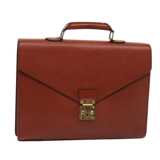 LOUIS VUITTON Epi Serviette Conseiller Briefcase Brown M54423 LV 83460